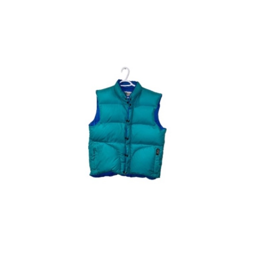 MEC Mountain Equipment Coop Vintage Teal Puffer Vest - Women’s Size Large
